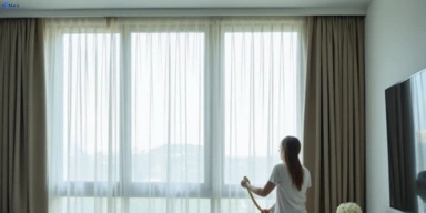 Delicate sheer drape cleaning morningside Matty Curtain Cleaning